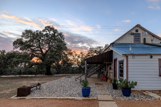 exterior space with a patio