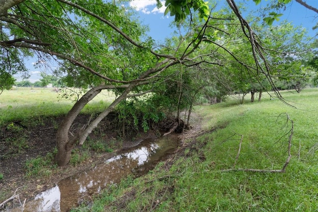 view of landscape featuring a water view