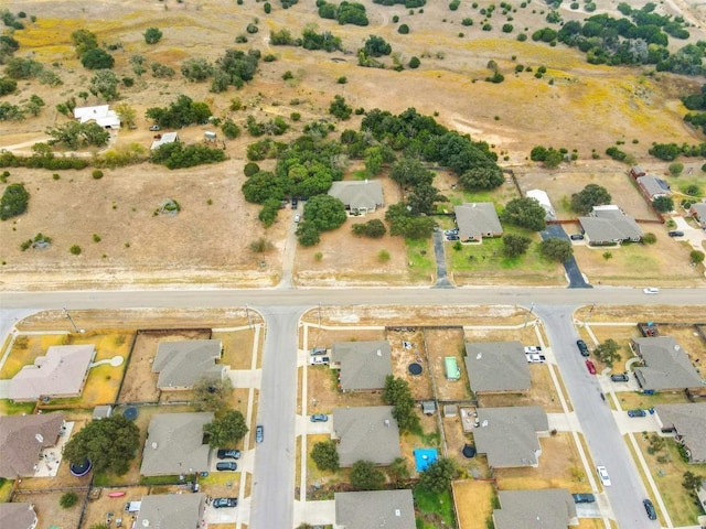 drone / aerial view with a residential view