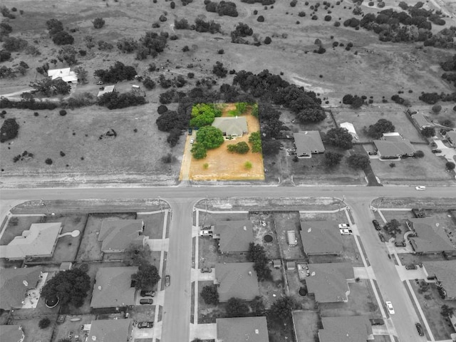 3640 Big Divide Rd, Copperas Cove, TX 76522 - aerial view of property and surrounding area with property boundaries highlighted