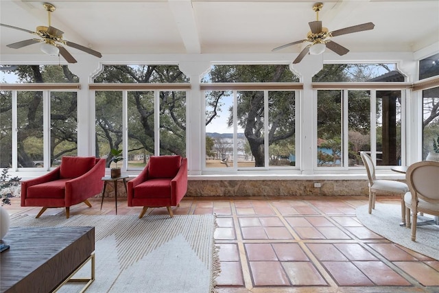 5242 Mccormick Mountain Dr Unit E, Austin, TX 78734 - sunroom / solarium with beam ceiling