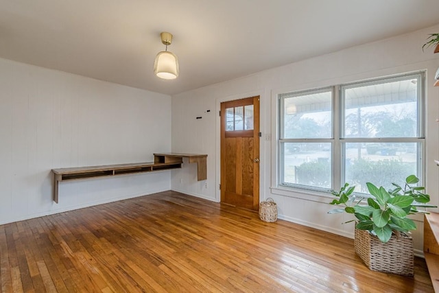 interior space featuring light wood-style floors