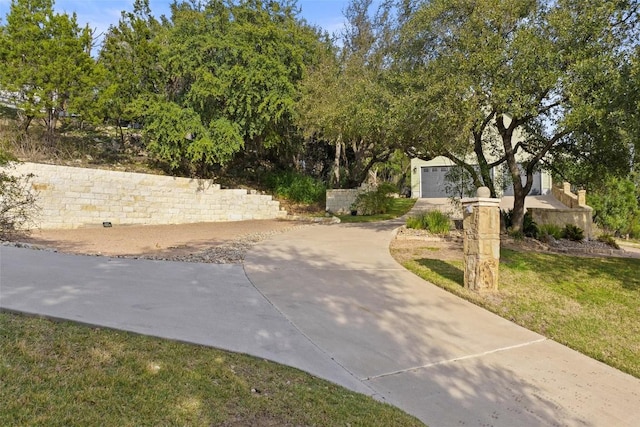 exterior space featuring driveway