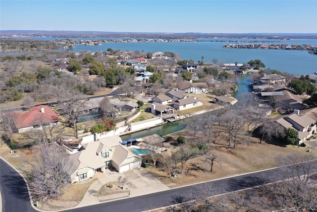 100 Boot Hl, Horseshoe Bay, TX 78657 - aerial view with a water view and a residential view