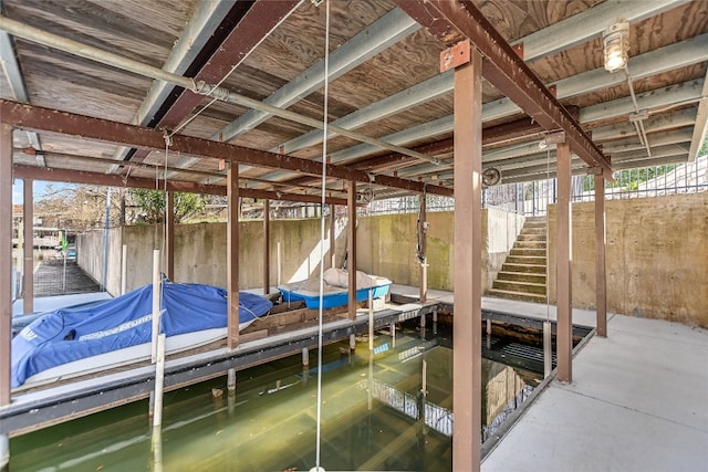 100 Boot Hl, Horseshoe Bay, TX 78657 - view of dock with boat lift and stairs
