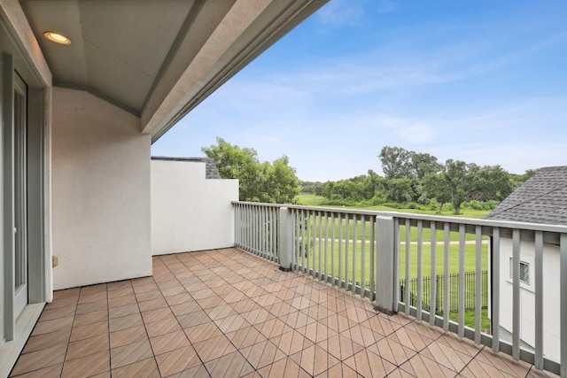 view of patio / terrace with a balcony