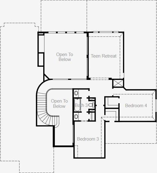 1109 Blanket Flower Dr, Georgetown, TX 78628 - view of floor plan / room layout