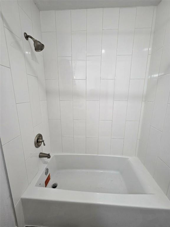 full bath with washtub / shower combination