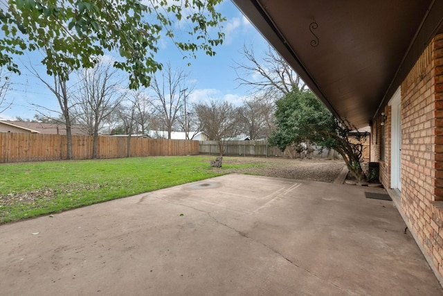 view of patio / terrace featuring a fenced backyard