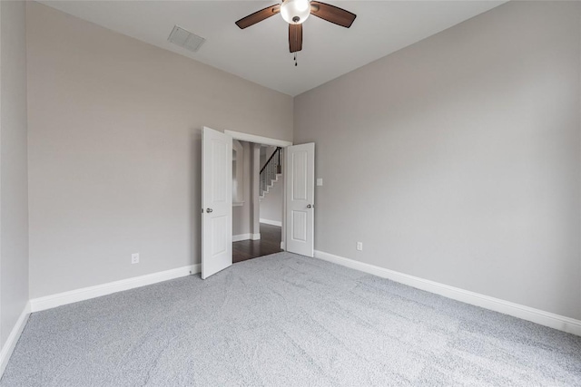 201 Seminole Canyon Dr, Georgetown, TX 78628 - unfurnished bedroom featuring carpet and ceiling fan