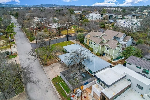 bird's eye view featuring a residential view