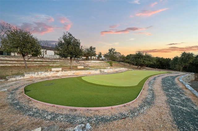 1386 Patterson Rd, Austin, TX 78733 - view of home's community featuring a putting area and view of golf course