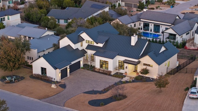 bird's eye view featuring a residential view