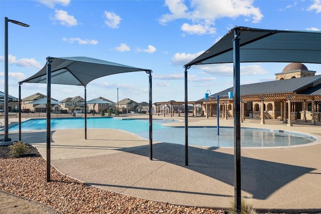 3721 Forino Dr, Round Rock, TX 78665 - community pool with a patio area
