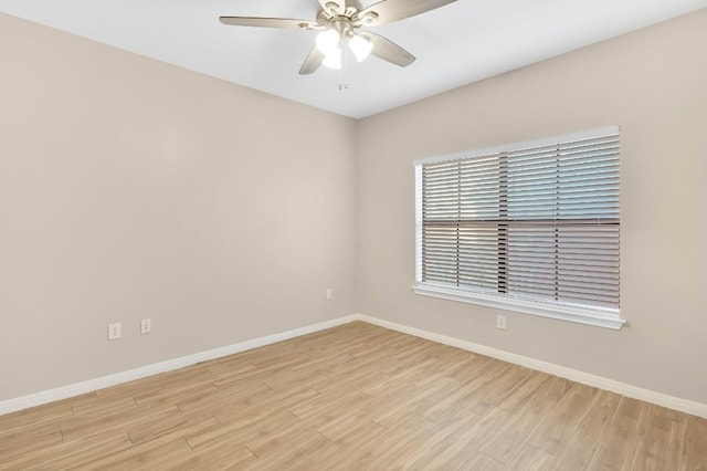 2505 San Gabriel St Unit 212, Austin, TX 78705 - spare room with light wood-style floors and ceiling fan