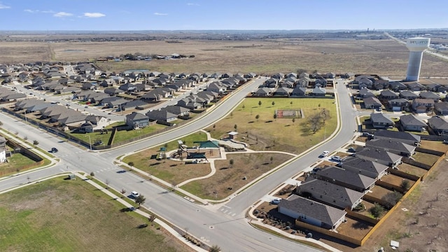 bird's eye view featuring a residential view