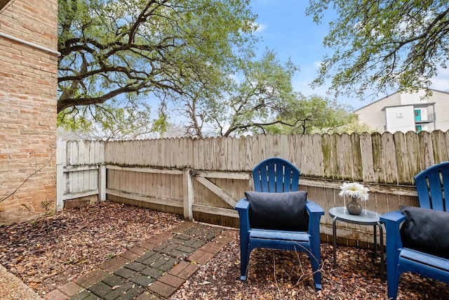 view of patio / terrace with fence