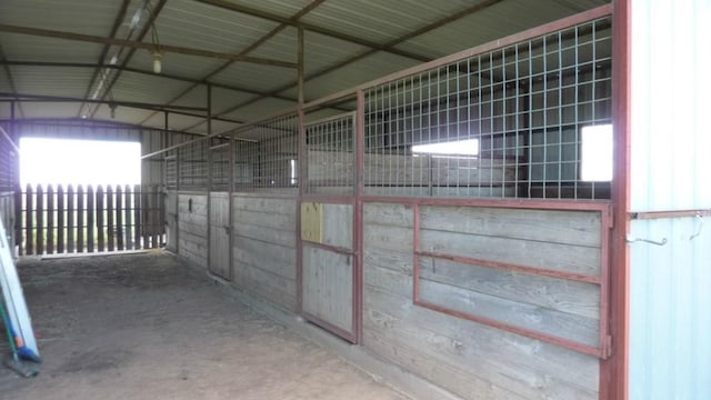 view of horse barn