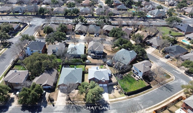 8507 Chat Ln, Round Rock, TX 78681 - aerial view of property and surrounding area featuring nearby suburban area