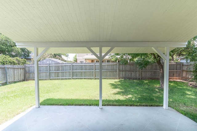 8507 Chat Ln, Round Rock, TX 78681 - fenced backyard with a patio
