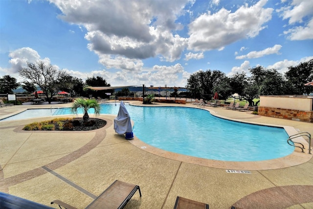 1820 Ficuzza Way, Leander, TX 78641 - community pool with a patio area