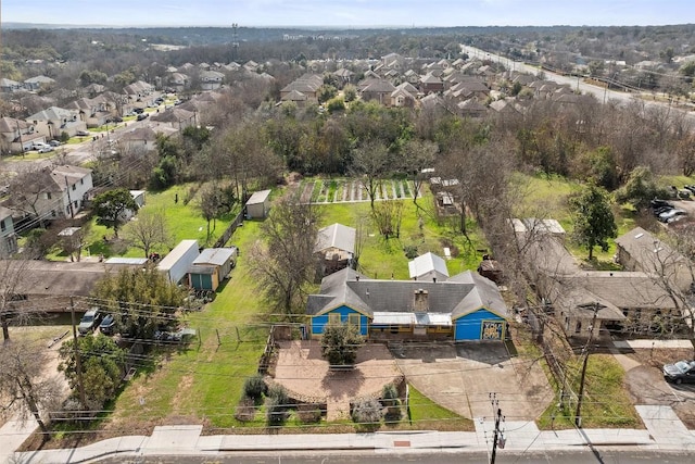 drone / aerial view with a residential view