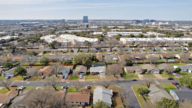 drone / aerial view with a residential view