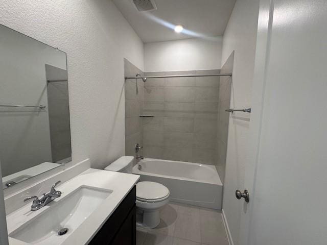 2705 Sage Ranch Dr Unit 24, Leander, TX 78641 - full bathroom featuring vanity, shower / tub combination, and tile patterned flooring