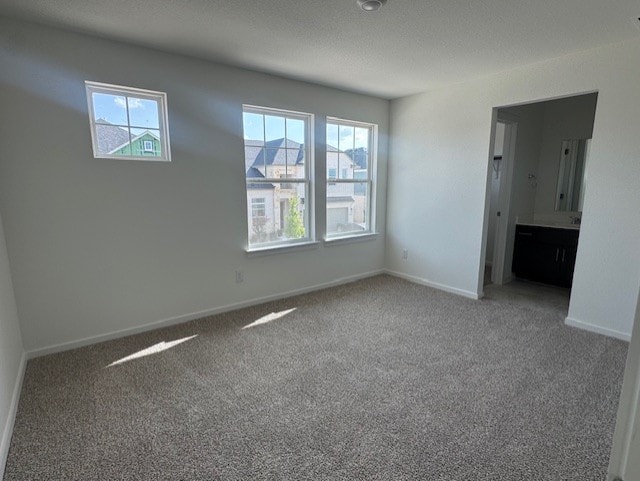 2705 Sage Ranch Dr Unit 24, Leander, TX 78641 - carpeted spare room with baseboards and a textured ceiling