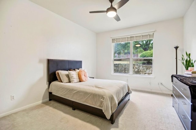 3304 Mulberry Creek Dr, Austin, TX 78732 - bedroom with light carpet and ceiling fan