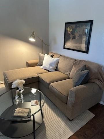 living room featuring wood finished floors