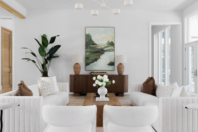 3614 Murillo Cir, Austin, TX 78703 - living area with a chandelier