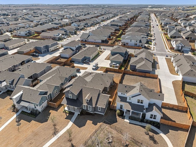 bird's eye view with a residential view