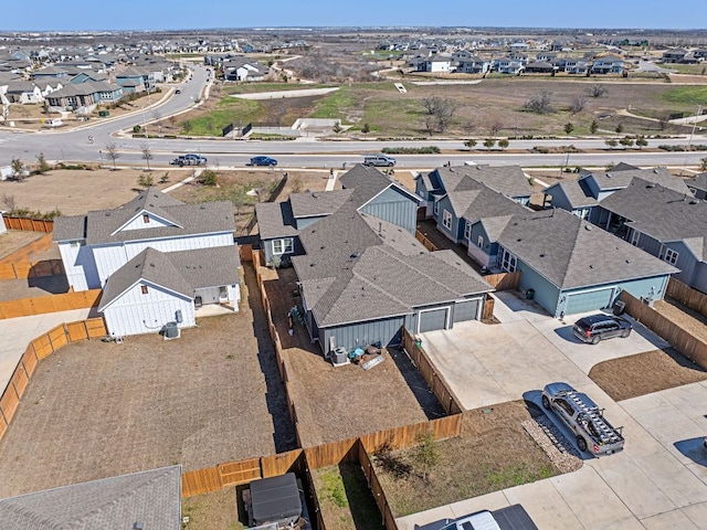 drone / aerial view featuring a residential view