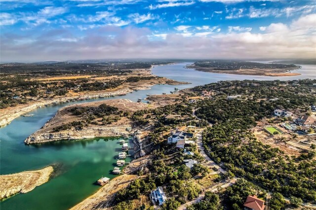 19745 Lakehurst Loop, Spicewood, TX 78669 - aerial view of property and surrounding area with a nearby body of water
