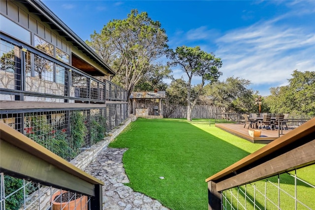 19745 Lakehurst Loop, Spicewood, TX 78669 - view of yard with outdoor dining area
