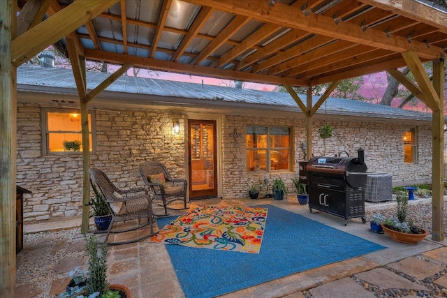1920 River Rd, Wimberley, TX 78676 - view of patio / terrace featuring central AC
