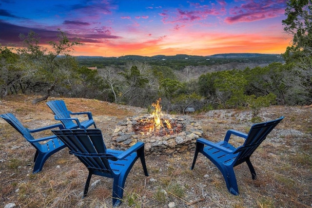 1920 River Rd, Wimberley, TX 78676 - view of mountain background featuring a heavily wooded area