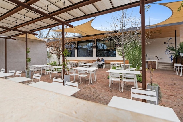 view of patio / terrace featuring outdoor dining area