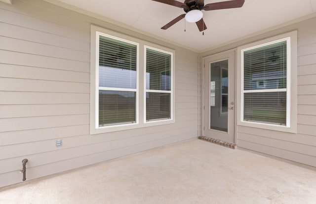 113 Crossbar St, Georgetown, TX 78633 - view of patio / terrace featuring ceiling fan