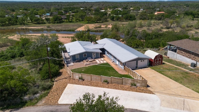 911 Sandy Mountain Dr, Sunrise Beach, TX 78643 - view from above of property with a large body of water