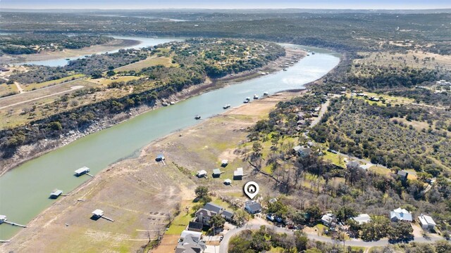 1201 Lake Shore Dr, Spicewood, TX 78669 - aerial view of property's location with a nearby body of water