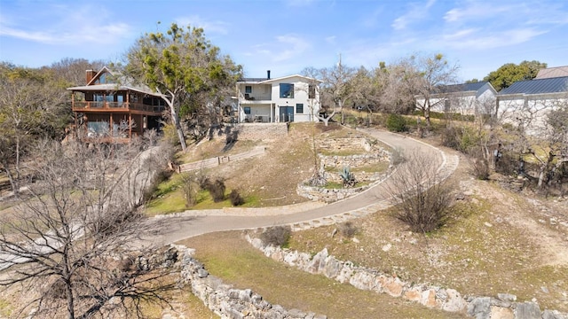 birds eye view of property