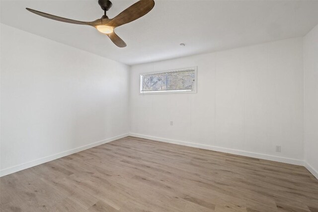 1201 Lake Shore Dr, Spicewood, TX 78669 - unfurnished room featuring light wood finished floors and ceiling fan