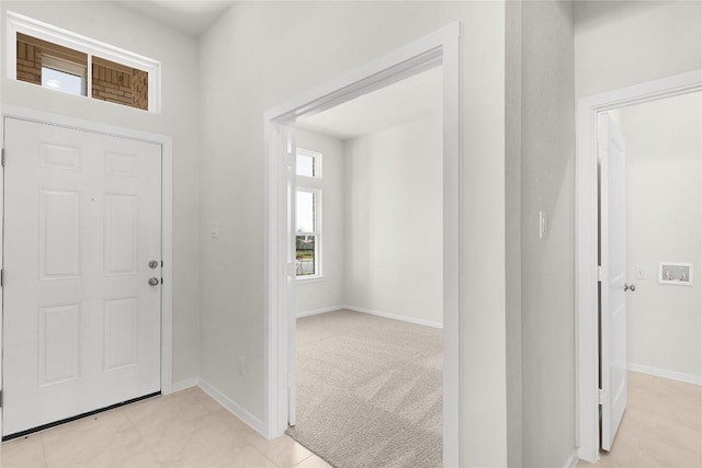 foyer with baseboards