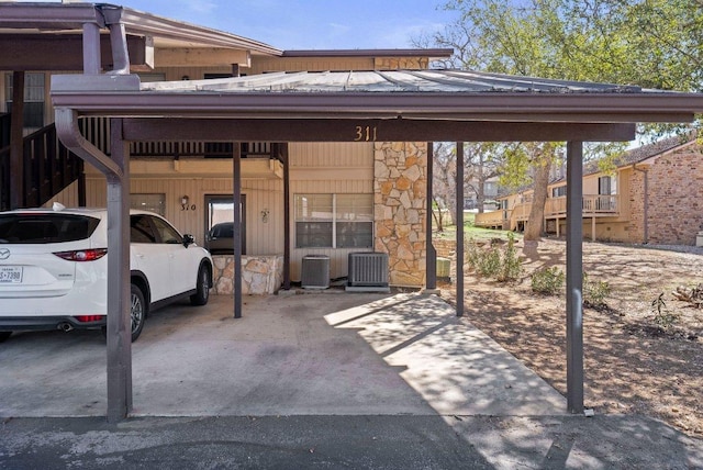 view of car parking