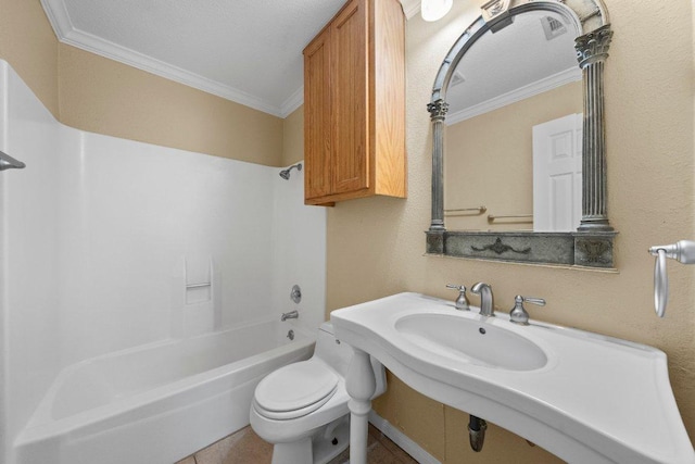1206 Hi Stirrup Unit 311, Horseshoe Bay, TX 78657 - bathroom featuring crown molding and tub / shower combination