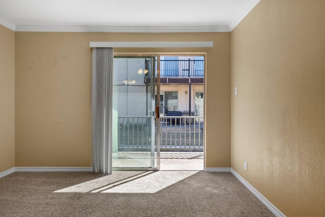1206 Hi Stirrup Unit 311, Horseshoe Bay, TX 78657 - carpeted spare room with crown molding and baseboards