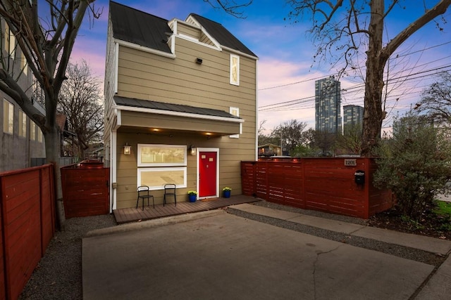 1201 Taylor St, Austin, TX 78702 - view of front of home with metal roof
