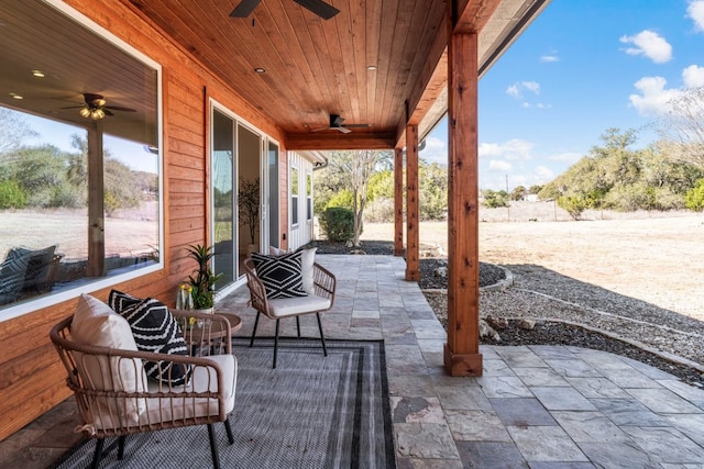 15400 Fm 1826, Austin, TX 78737 - view of patio / terrace featuring a ceiling fan